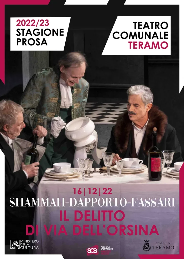 Teatro Franco Parenti, Il delitto di via dell'Orsolina, 16 dicembre 2022 Stagione di Prosa di Teramo.